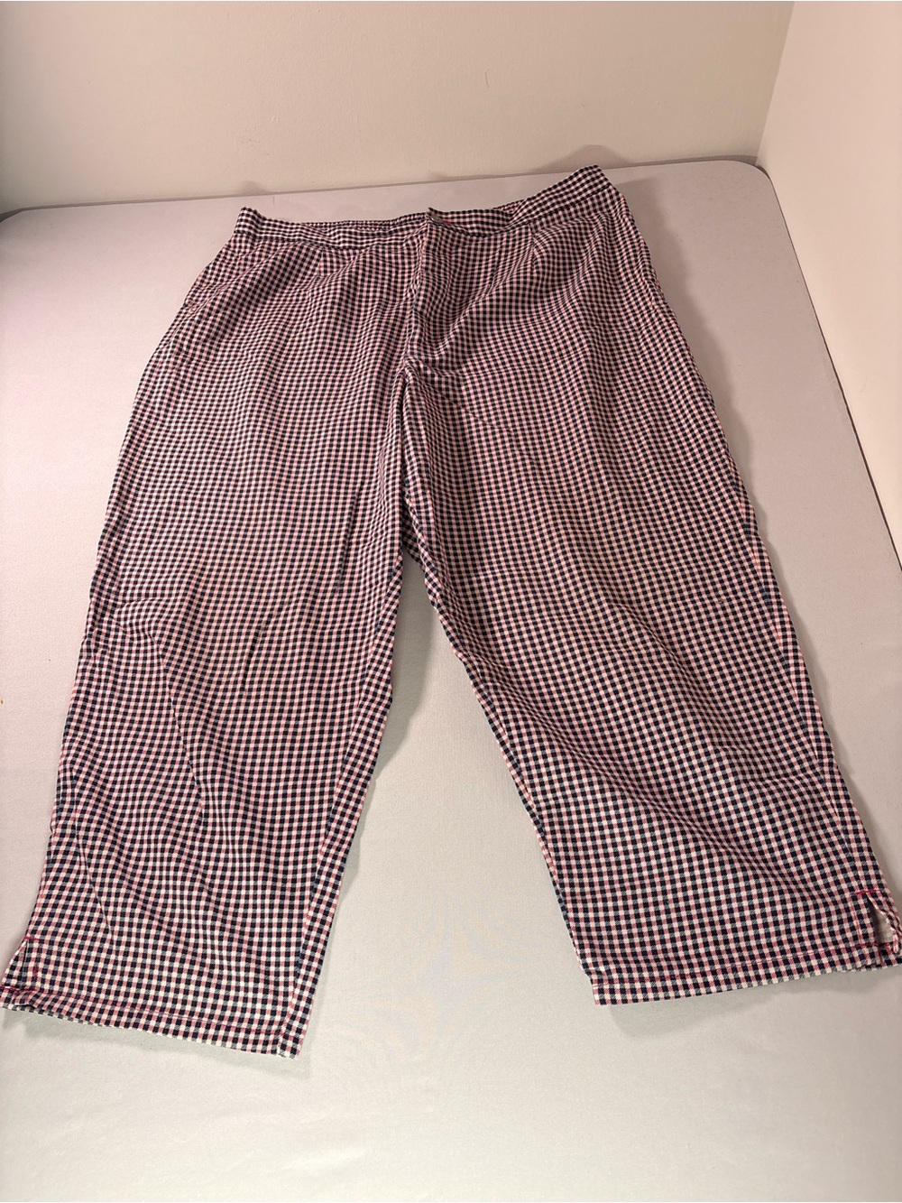 Russ Wide Leg Gingham Pants in Black and White(BC7)